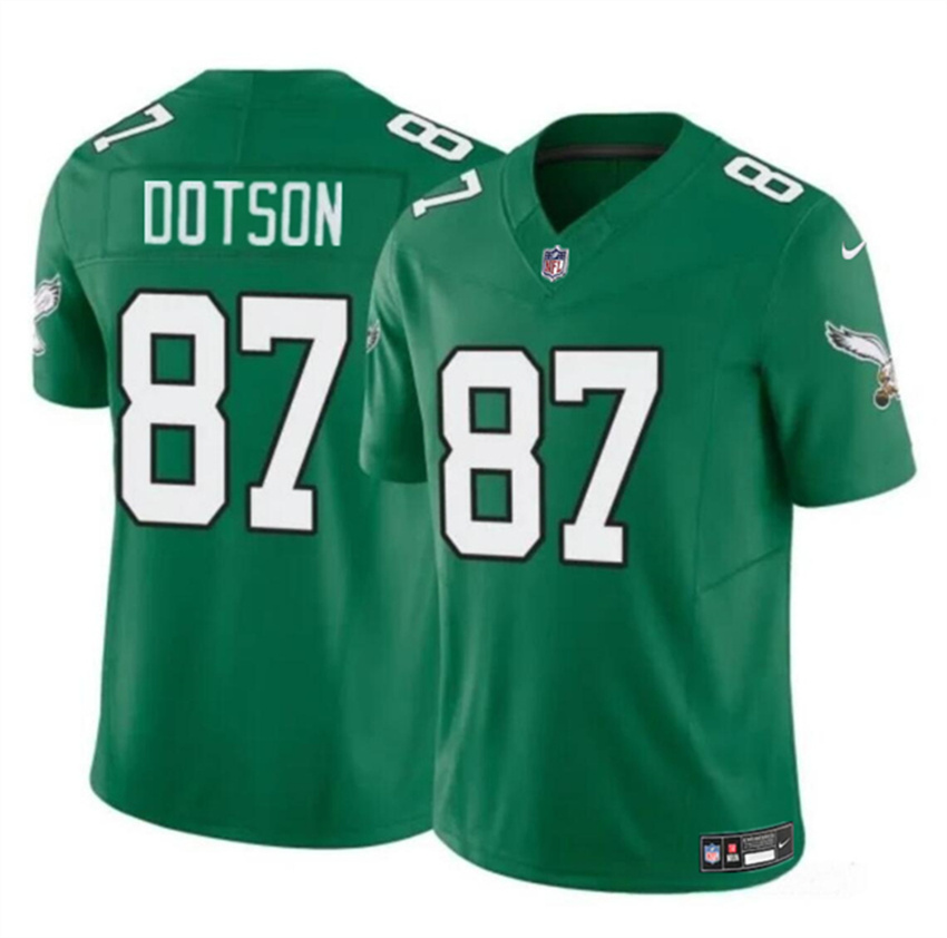 Youth Green Philadelphia Eagles #87 Jahan Dotson F.U.S.E Throwback Vapor Untouchable Limited Stitched Football Jersey